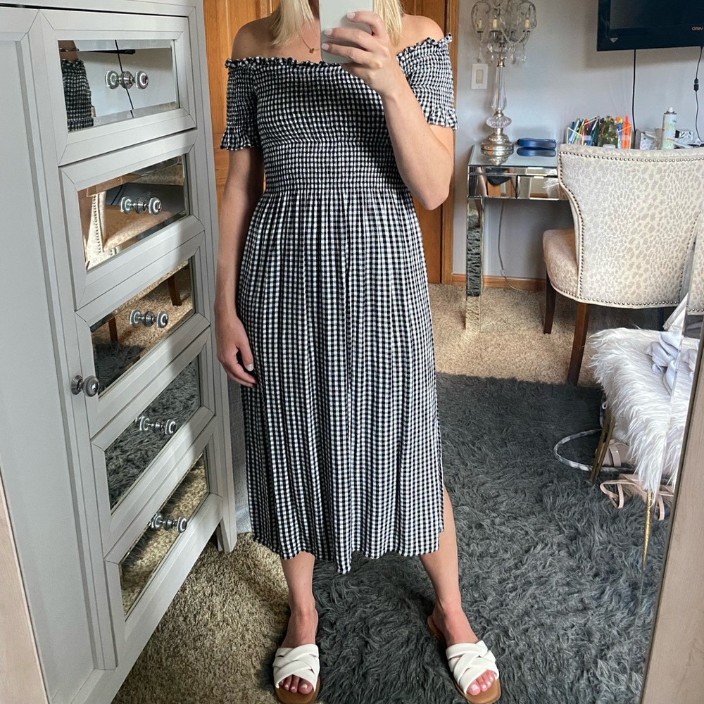 Urban Outfitters Smocked Midi Dress